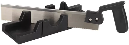 Набор STAYER &quot;MASTER&quot;: cтусло пластмассовое + пила для стусла, ножовка 300мм, заточенный зуб 11TPI, стусло MIDI для заготовок до 65х35мм 1539-30 купить в Уфе