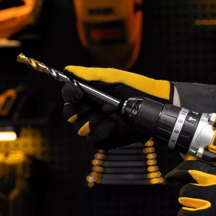 Сверло спиральное по металлу Denzel,  12 x 151 мм, Р6М5, Golden Tip 718244 купить в Уфе