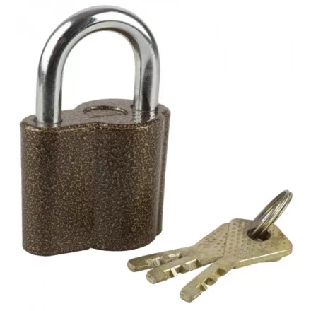 Замок ЗУБР &quot;МАСТЕР&quot; навесной, компактный корпус, дисковый механизм секрета, ключ 7 &quot;пинов, 48х41мм 3720-26_z01 купить в Уфе