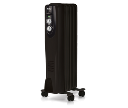 Маслянный радиатор обогреватель электрический BALLU Classic black BOH/CL-05BRN 1000 купить в Уфе