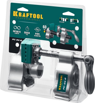 Струбцина KRAFTOOL PC-34-xx трубная 32301-1 купить в Уфе