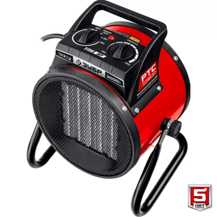 ЗУБР 3 кВт, электрическая тепловая пушка (ТПК-3Р) купить в Уфе