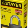 Замок STAYER "STANDARD" навесной, металлический корпус, закаленная дужка, 75 мм 37160-75 купить в Уфе