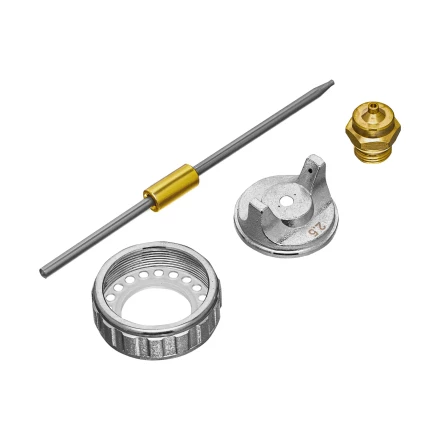 Ремкомплект для краскораспылителя 4 предмета: сопло 2,5 мм, игла, форсунка, зажим сопла// Matrix 57393 купить в Уфе