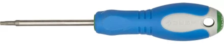 Отвертка ЗУБР, Cr-V сталь, трехкомпонентная рукоятка, цветовая индикация типа шлица, TORX №15, 75мм 25254-15-075 купить в Уфе