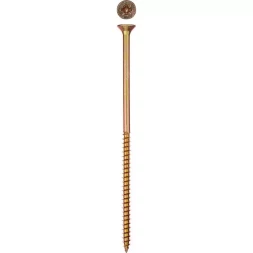 Шурупы ЗУБР "МАСТЕР" по дереву желтопассивированные, 6.0x160мм, 4шт 300396-60-160