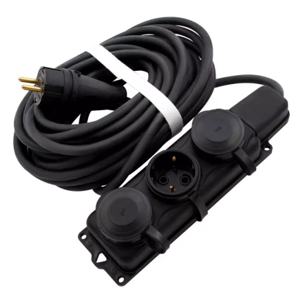 Удлинитель силовой 10 м, 16 А, тип УХз16, 3 x 1.5 мм, Россия Сибртех 95885 купить в Уфе