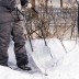 Движок для уборки снега оцинкованный, 750х420х1120 мм, усиленный, стальная рукоятка,Россия, Сибртех 61497 купить в Уфе