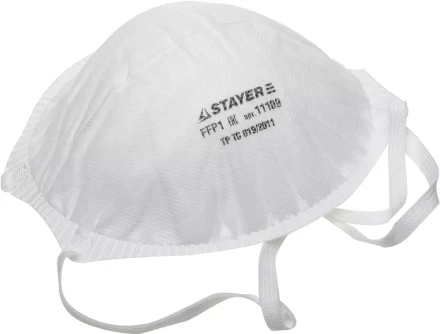 Полумаска фильтрующая STAYER &quot;PROFI&quot; коническая многослойная, класс защиты FFP1 11109 купить в Уфе