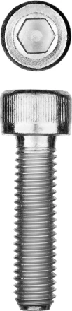ЗУБР DIN 912, кл. пр. 8.8, М6 х 30 мм, цинк, 5 кг, винт с внутренним шестигранником, Профессионал (30318-06-030) купить в Уфе