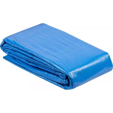 Тент-полотно ЗУБР &quot;МАСТЕР&quot; универсальный, из тканого полимера плотностью 75 г/м3, с люверсами, водонепроницаемый, 6мх10м 12550-06-10 купить в Уфе