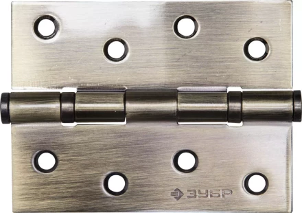 Петля универсальная ЗУБР "ЭКСПЕРТ", 2 подшипника, цвет ст. латунь (AB), с крепежом, 100х75х2,5мм, 2 шт 37601-100-5 купить в Уфе