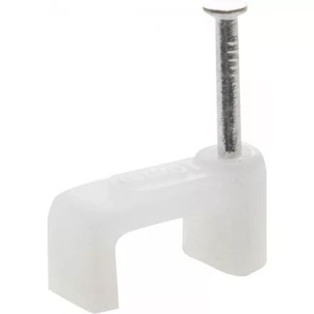 Скоба-держатель для плоского кабеля, с оцинкованным гвоздем, 7 мм, 100 шт, STAYER Master 4511-07 4511-07 купить в Уфе