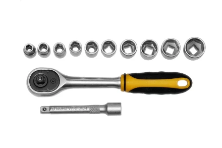 Набор головок 1/4 12 предметов Энкор 20774 купить в Уфе