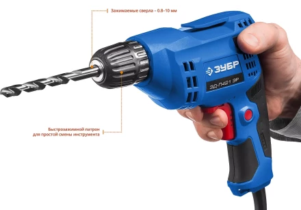 Дрель реверсивная ЗД-П421 ЭР серия ПРОФЕССИОНАЛ купить в Уфе