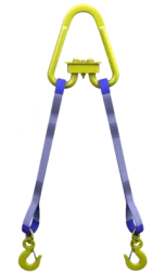 Строп текстильный двухветвевой 2СТ 0.63 т L=1.5 м SF6 30 мм Звено РТ-3