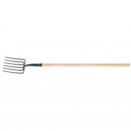 Вилы копальные шестирогие 195 х 220 мм удлиненная тулейка с черенком Россия 63805 купить в Уфе