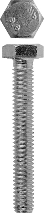 Болт ЗУБР с шестигранной головкой, DIN 933, класс прочности 8.8, оцинкованный, M12x45 мм, ТФ6, 3 шт. 4-303076-12-045 купить в Уфе