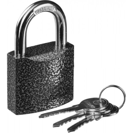 Замок STAYER &quot;STANDARD&quot; навесной, металлический корпус, закаленная дужка, 50 мм 37160-50 купить в Уфе