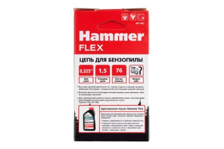 Цепь пильная HAMMER 0,325&#039;&#039;-1,5мм-76зв купить в Уфе