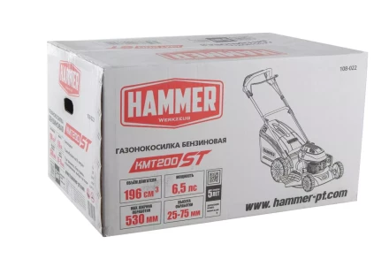 Газонокосилка бензиновая самоходная HAMMER KMT200ST купить в Уфе