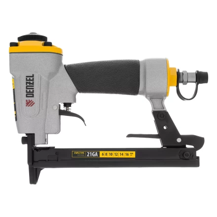 Степлер пневматический Denzel  PS8016 для прямоугольных скоб 21GA от 6 до 16 мм 57400 купить в Уфе
