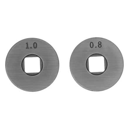 Подающий ролик, V профиль под стальную проволоку 0,8-1мм, посадка квадрат, 2 шт Denzel 93651 купить в Уфе