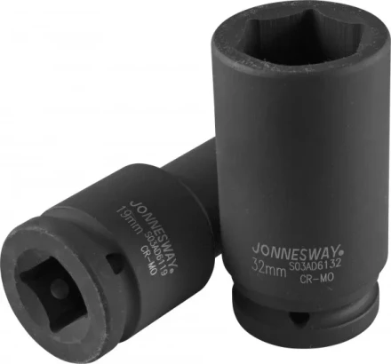 Головка ударная шестигранная 3/4&quot; М27 удлиненная S03AD6127 Jonnesway 48586 купить в Уфе