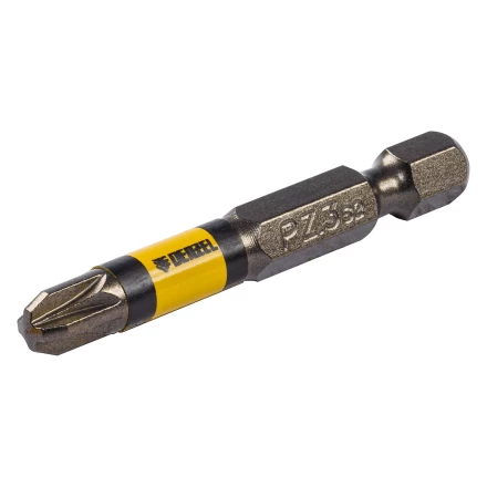 Набор бит комбинированный 3 шт., PZ1, PZ2, PZ3, 50 мм, сталь S2 Denzel 11677 купить в Уфе