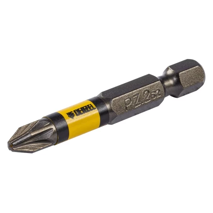 Набор бит комбинированный 3 шт., PZ1, PZ2, PZ3, 50 мм, сталь S2 Denzel 11677 купить в Уфе