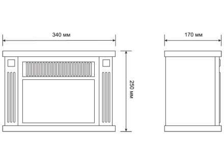 Электрокамин-камин электрический мини ELECTROLUX EFP/M-5012B черный купить в Уфе