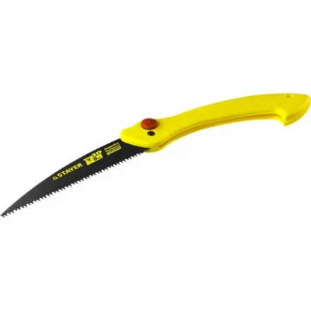 Ножовка складная походная (пила) STAYER МАХСut 160 мм, 8TPI, 3D японский зуб, пиление &quot;на себя&quot;, быстрый и точный рез сырой древесины, тефлон покрытие 15085 купить в Уфе