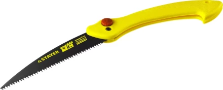 Ножовка складная походная (пила) STAYER МАХСut 160 мм, 8TPI, 3D японский зуб, пиление &quot;на себя&quot;, быстрый и точный рез сырой древесины, тефлон покрытие 15085 купить в Уфе