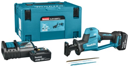 Сабельная пила Makita DJR189RTJ  (2* АКБ 5Ач, ЗУ),  бесщеточный двигатель купить в Уфе