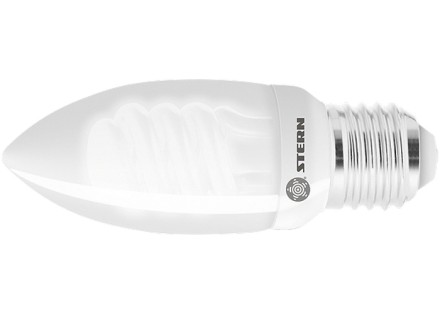 Лампа компактная люминесцентная свечка 9W 2700K E27 8000ч Stern 90962 купить в Уфе