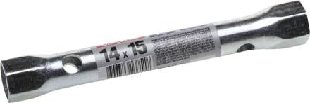 Ключ торцовый ЗУБР &quot;МАСТЕР&quot;, трубчатый двухсторонний, прямой, 14х15мм 27162-14-15 купить в Уфе