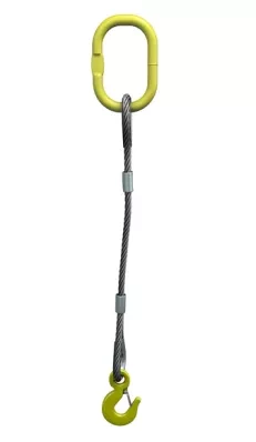 Строп канатный одноветвевой 1СК 0.75 т L=7 м с кч din 0.75 т опрессовка купить в Уфе
