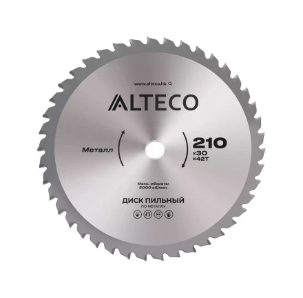 Диск пильный по металлу ALTECO 210x30x42T 83052 купить в Уфе