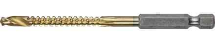 ЗУБР. Сверло фрезеровальное по дереву и тонкому листовому металлу, шестигранный хвостовик 1/4", 5х85мм 29966-05 купить в Уфе