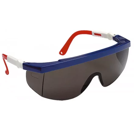 Очки STAYER защитные с регулируемыми по длине и углу наклона дужками, поликарбонатные затемненные линзы 2-110483 купить в Уфе