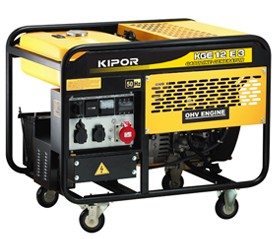 Бензогенератор KIPOR KGE12E3 купить в Уфе