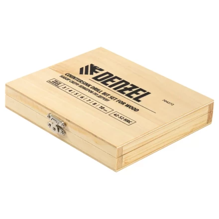 Набор сверл зенкеров по дереву Denzel 704272, 3-10 мм, набор 7 шт купить в Уфе