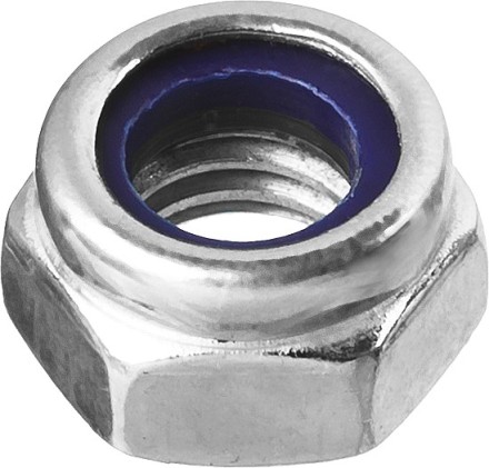 Гайка DIN 985 с нейлоновым кольцом, M8, 8 шт, кл. пр. 6, оцинкованная, ЗУБР 303586-08 купить в Уфе