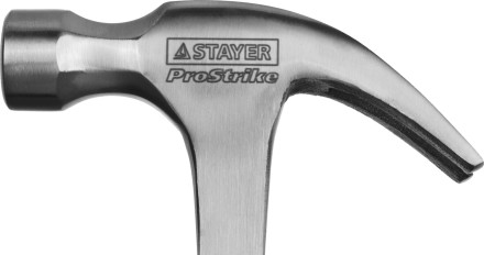 Молоток-гвоздодер STAYER &quot;PROFESSIONAL&quot; цельнометаллический с двухкомпонентной рукояткой, 450г 2025-450 купить в Уфе