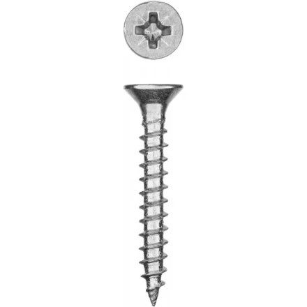 Саморезы СУ-Б универсальные, 30 x 5.0 мм, 6 000 шт, белый цинк, ЗУБР 300370-50-030 купить в Уфе