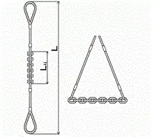 Строп комбинированный 0.7 т L=5 м L цепи=1.2 м заплет купить в Уфе