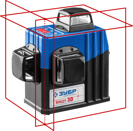Нивелиры лазерные Крест-3D 360 3 перпендикулярные плоскости серия ПРОФЕССИОНАЛ купить в Уфе