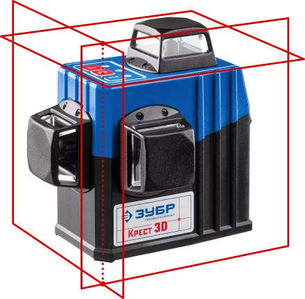 Нивелиры лазерные Крест-3D 360 3 перпендикулярные плоскости серия ПРОФЕССИОНАЛ купить в Уфе