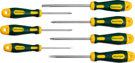 Набор X-Drive, KRAFTOOL 250081-H7: Отвертки профессиональные, SL: 3x80, 5x100, 6x125; PH: 1x80, 2x100; PZ: 1x80, 2x100 250081-H7 купить в Уфе