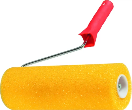 Валик &quot;СТРУКТУРНЫЙ&quot; поролоновый с ручкой &quot;гладкий&quot; 230 мм D - 80 мм  MATRIX 80220 купить в Уфе